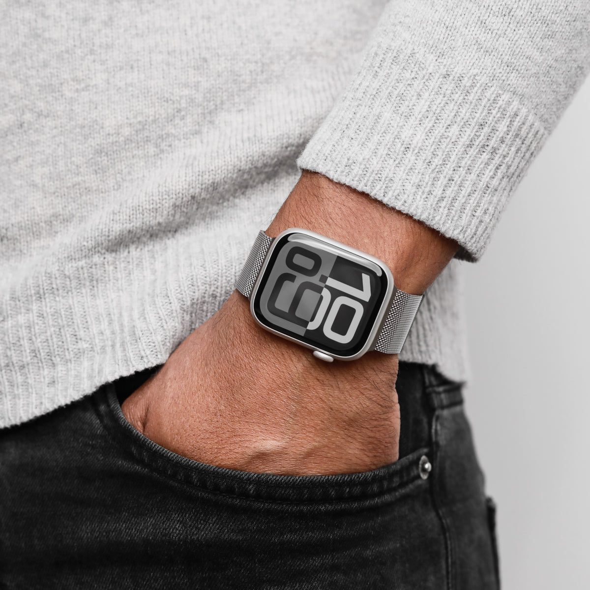 Vonmählen Milanese Loop 2 For Apple Watch 44 - 45 - 46 - 49Mm One Size Silver