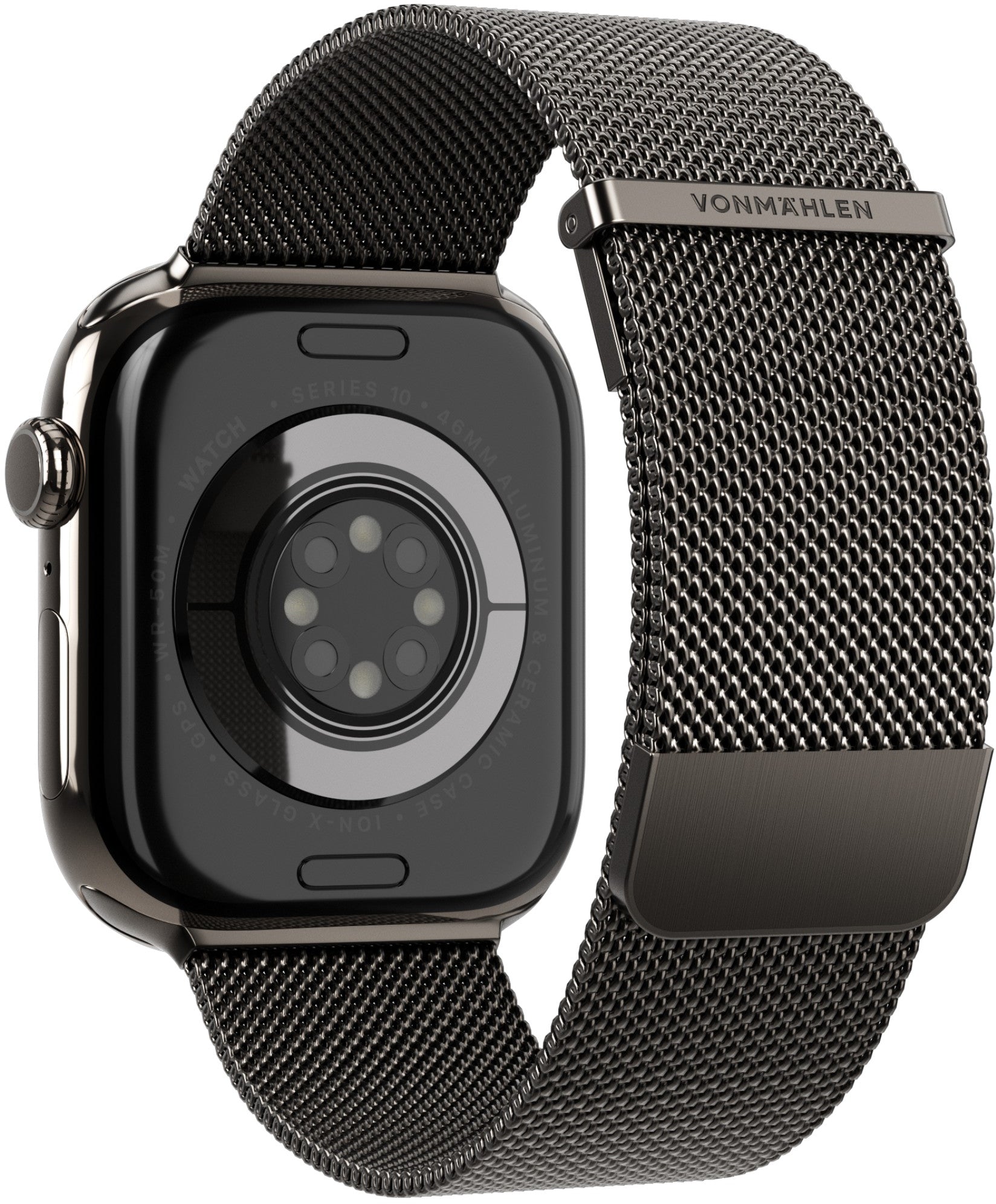 Vonmählen Milanese Loop 2 For Apple Watch 44 - 45 - 46 - 49Mm One Size Granite Grey