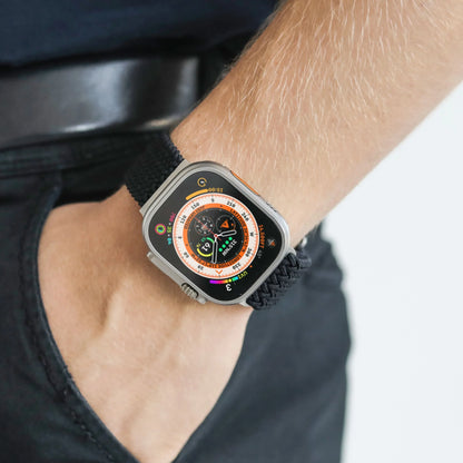 Vonmählen Woven Loop For Apple Watch 44 - 45 - 46 - 49Mm One Size Black - Essentify