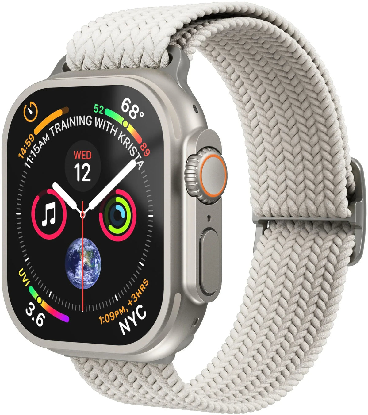 Vonmählen Woven Loop For Apple Watch 44 - 45 - 46 - 49Mm One Size Cream - Essentify
