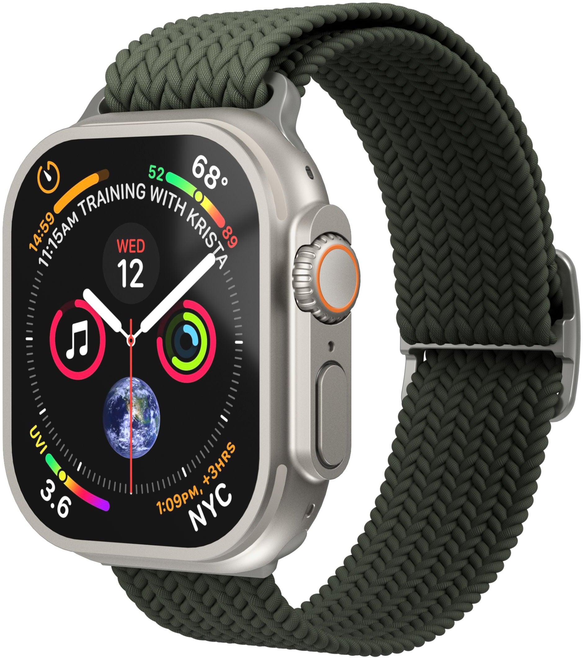 Vonmählen Woven Loop For Apple Watch 44 - 45 - 46 - 49Mm One Size Olive