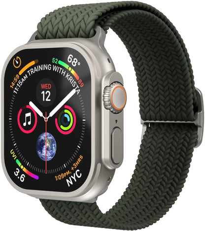 Vonmählen Woven Loop For Apple Watch 44 - 45 - 46 - 49Mm One Size Olive - Essentify