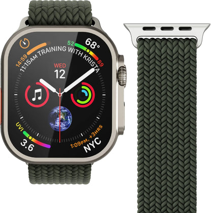 Vonmählen Woven Loop For Apple Watch 44 - 45 - 46 - 49Mm One Size Olive - Essentify