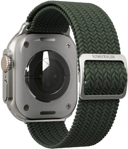 Vonmählen Woven Loop For Apple Watch 44 - 45 - 46 - 49Mm One Size Olive - Essentify