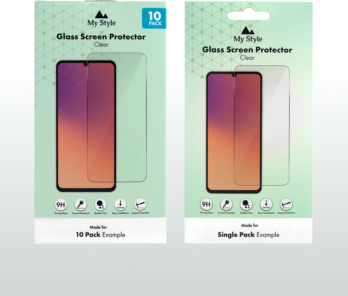 My Style Tempered Glass Screen Protector For Samsung Galaxy S25 Fe 5G Clear (10-Pack)