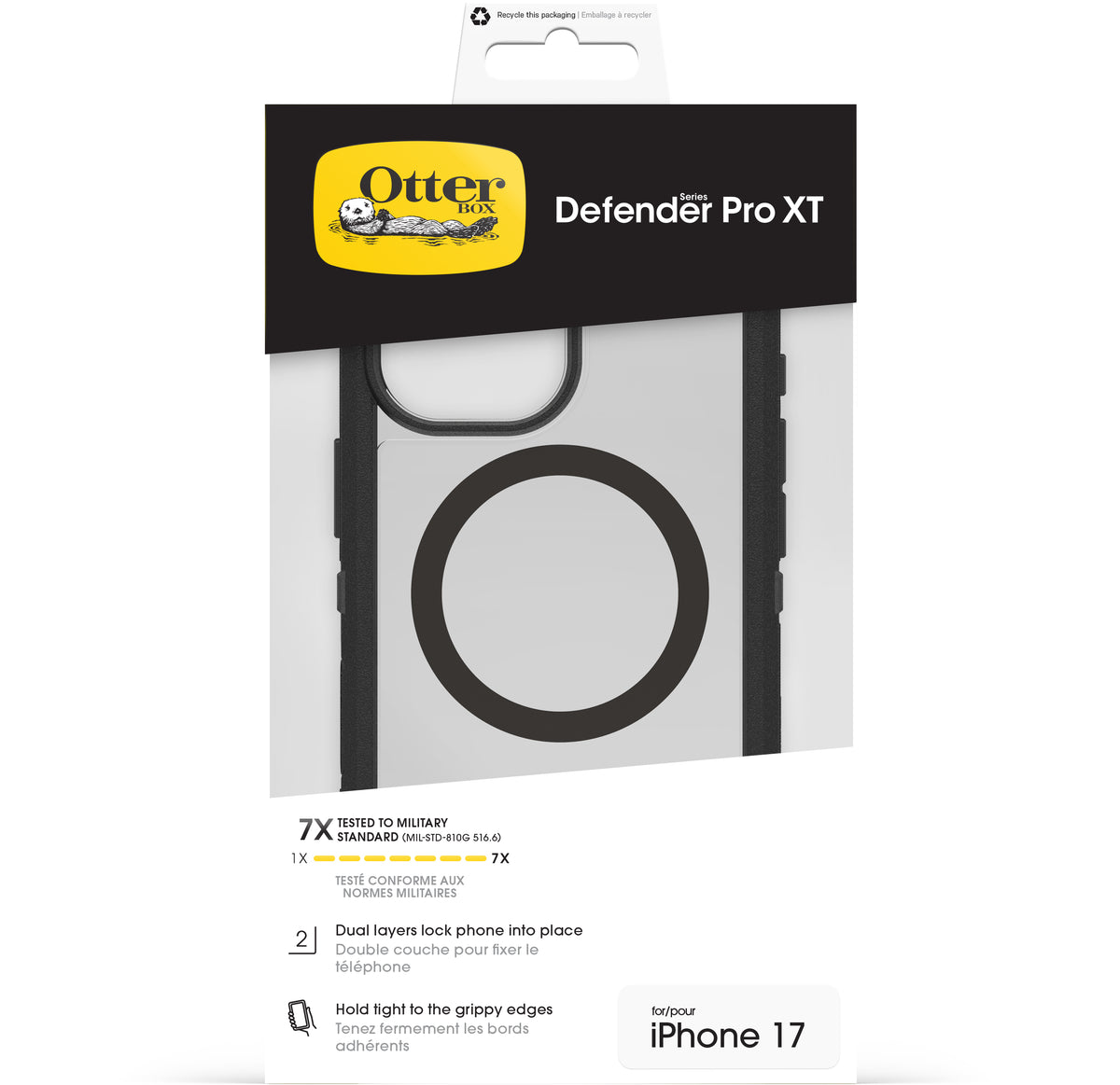 Otterbox Defender Pro Xt With Magsafe Apple Iphone 17 Clear/Black