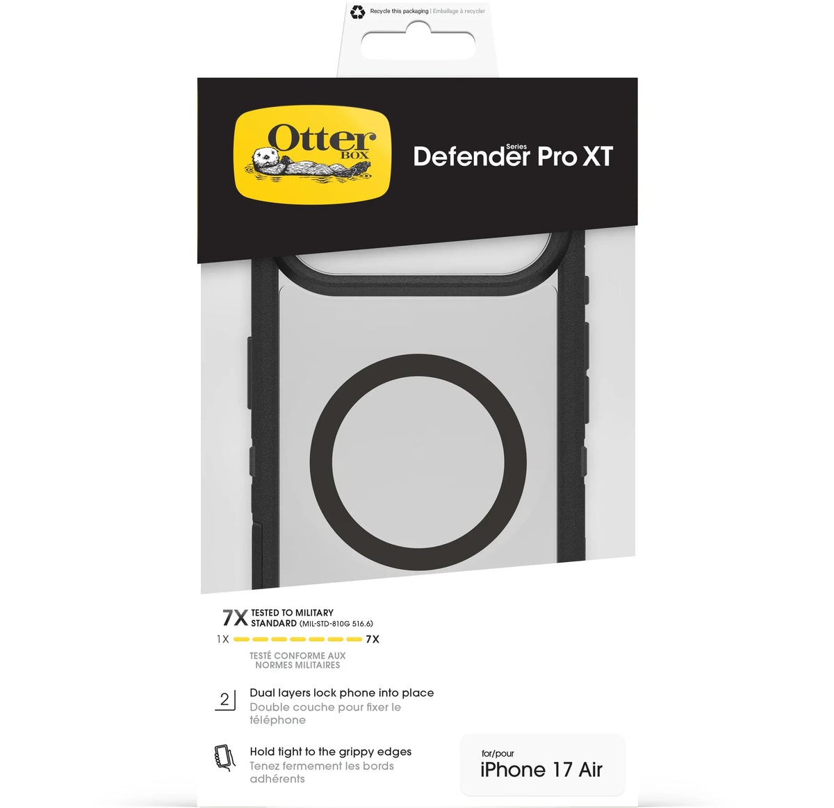 Otterbox Defender Pro Xt With Magsafe Apple Iphone Air Clear/Black - Essentify