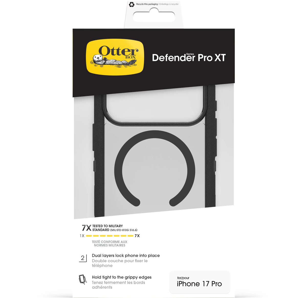 Otterbox Defender Pro Xt With Magsafe Apple Iphone 17 Pro Clear/Black - Essentify