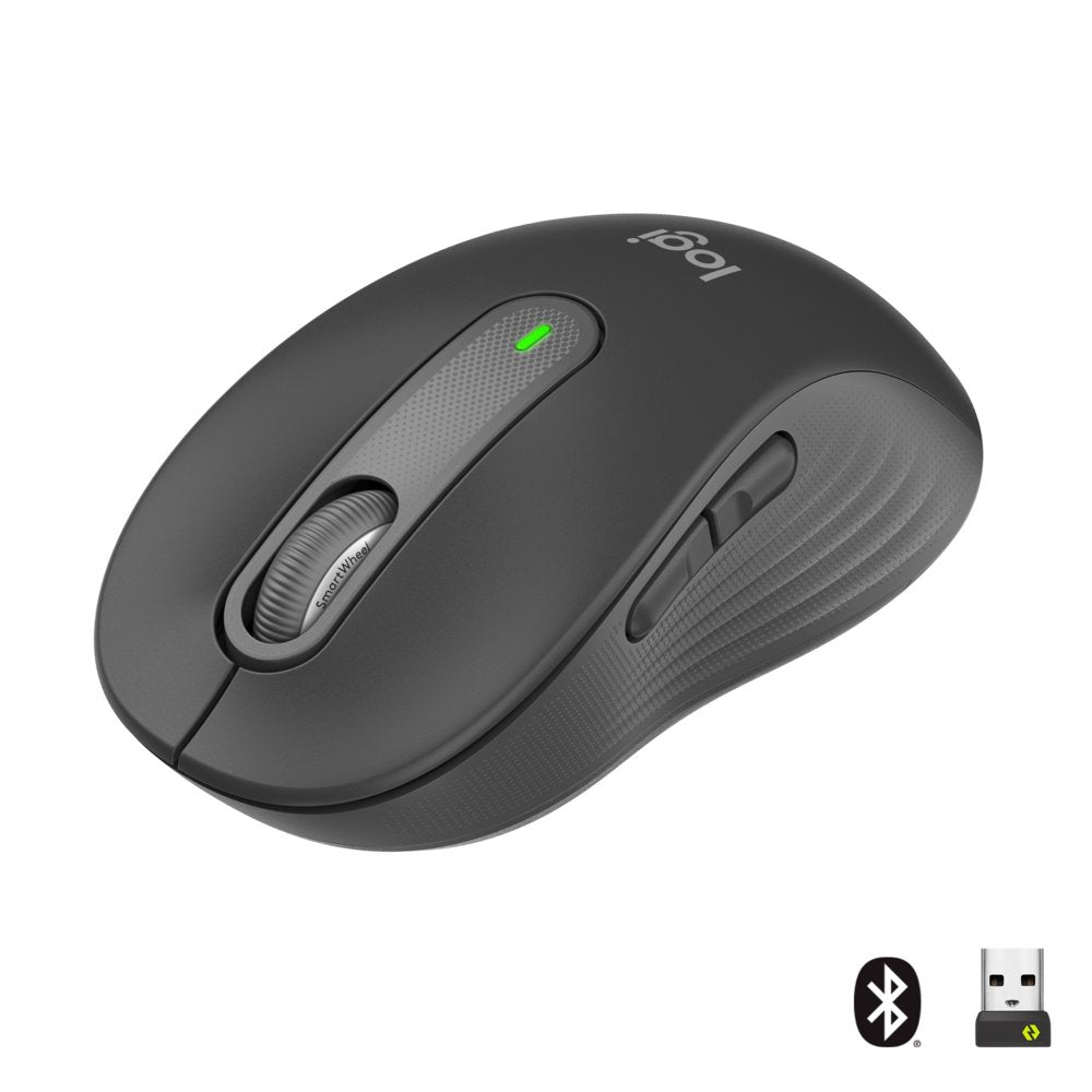 Logitech Signature M650 for Business | Draadloze Muis | Rechtshandig | RF + Bluetooth | 4000 DPI | Grafiet