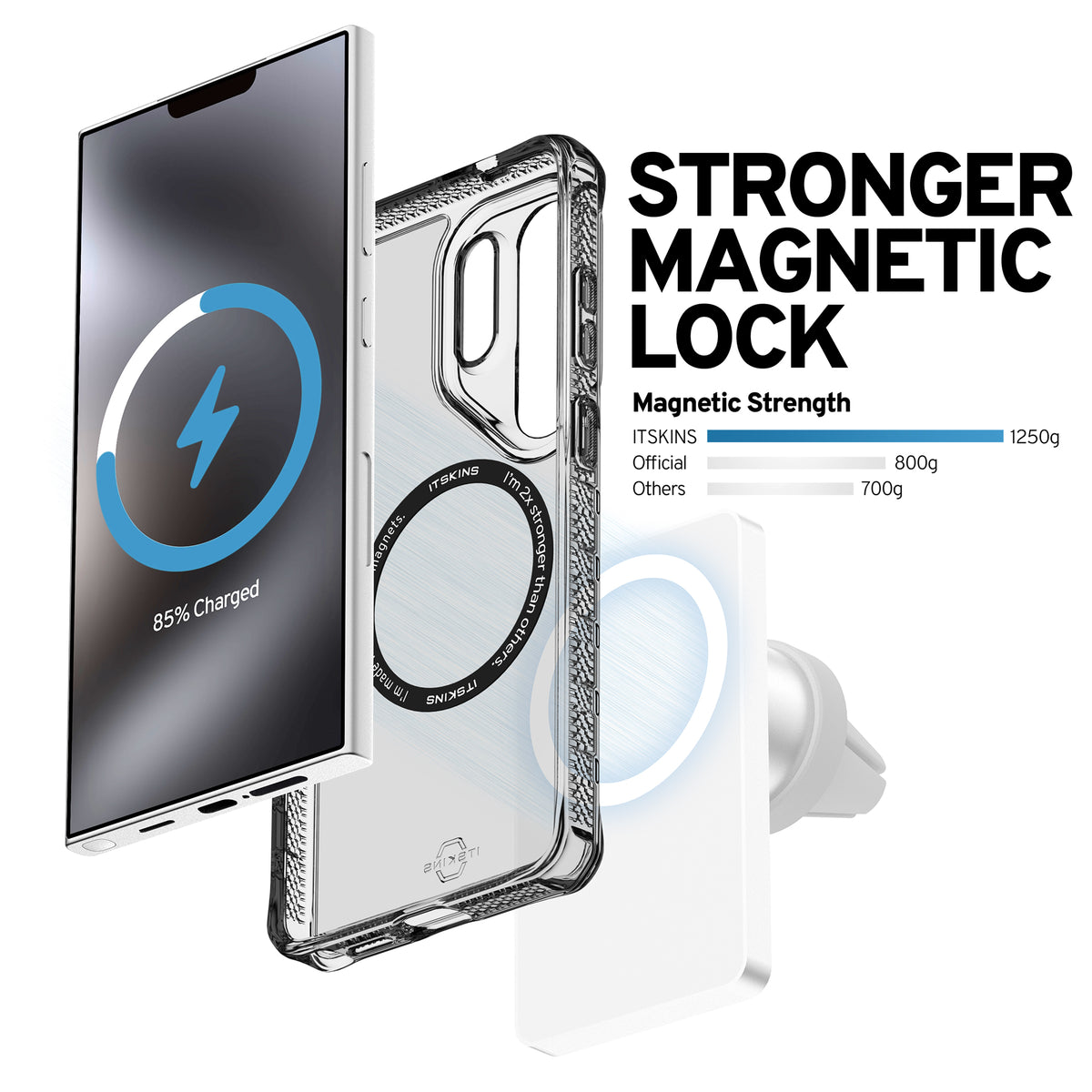 Itskins Level 2 Hybridmagclear_R For Samsung Galaxy S26 Ultra Smoke