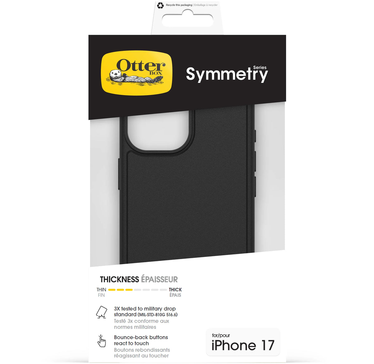 Otterbox Symmetry+ Case Apple Iphone 17 Black - Essentify