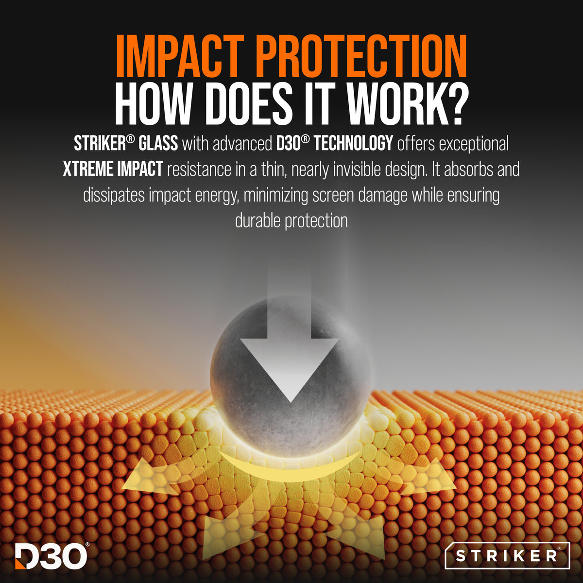 Striker D3O Xtreme Impact Privacy Glass Screen Protector - Black Frame - Samsung Galaxy S26 Ultra 5G