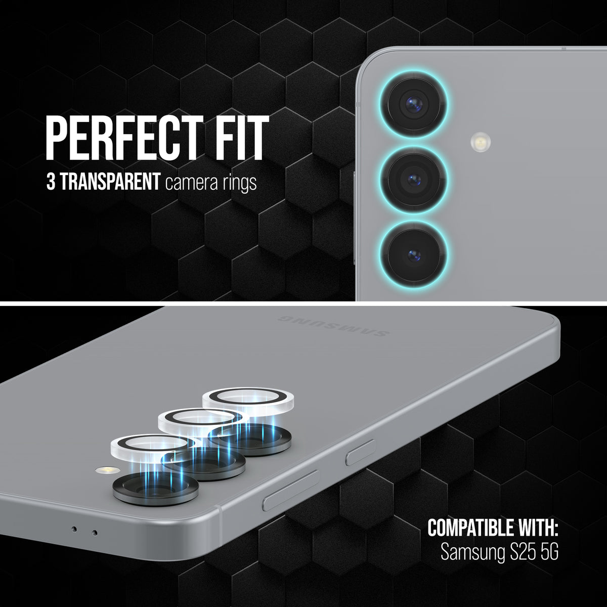 Striker Single Lens Glass Camera Protector - Transparent - Samsung Galaxy S26 5G