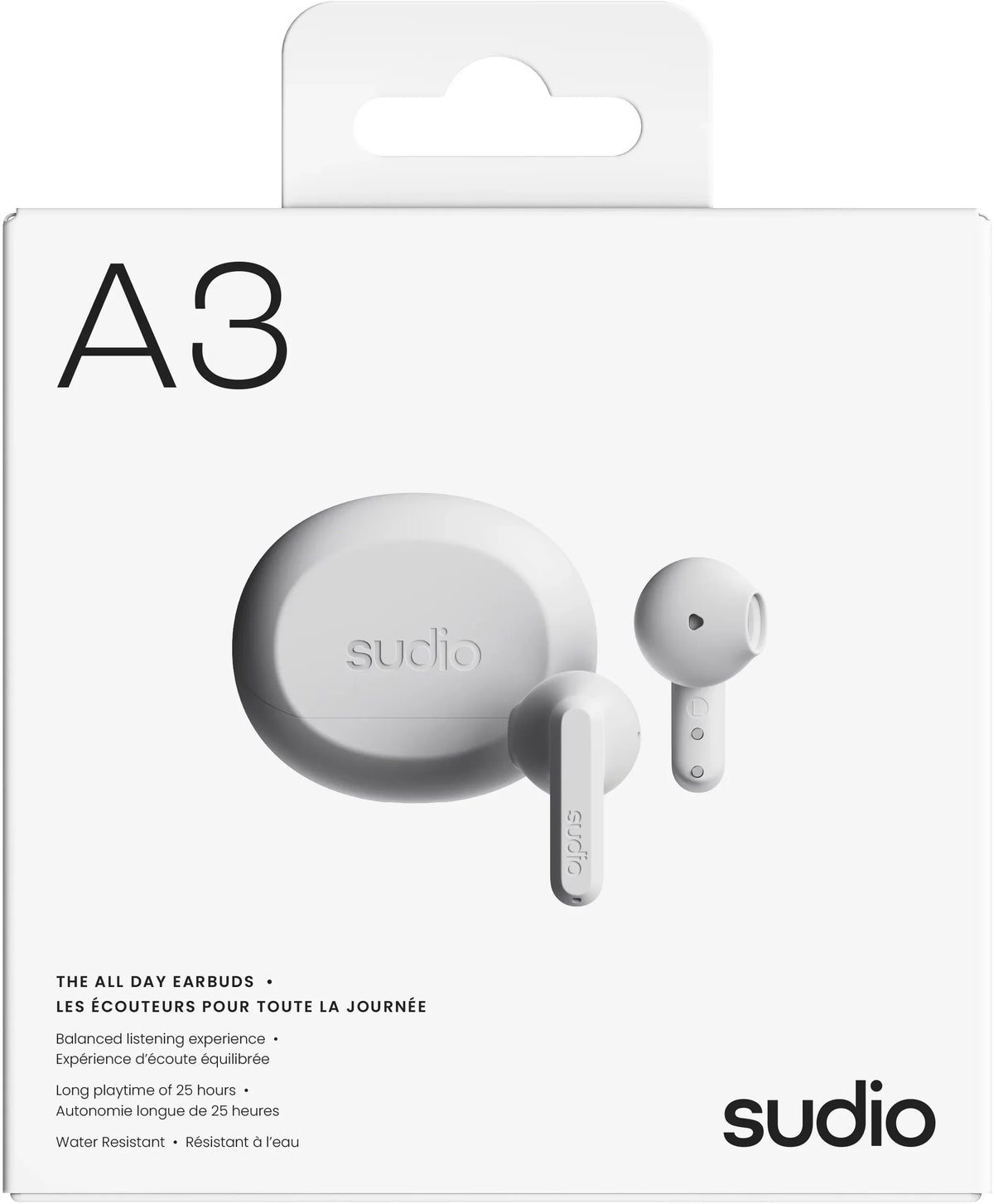 Sudio A3 Draadloze Oortjes | Wit | - Essentify