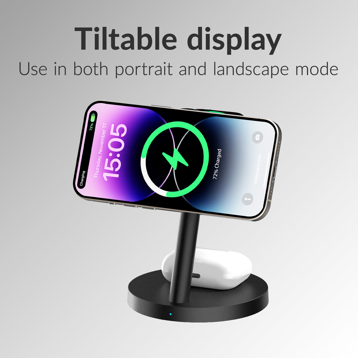 Mobilize 3In1 Charger Station Magsafe Compatible 25W Qi2.2 White
