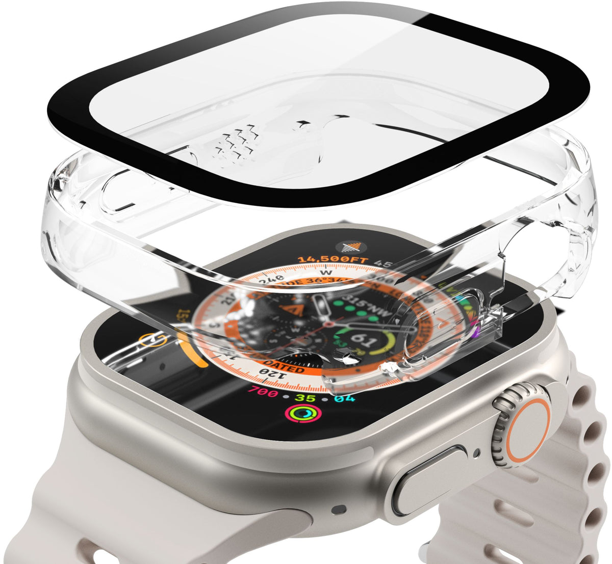 Vonmählen Vonmahlen Thin Case For Apple Watch Ultra 1/2/3 49Mm Transparent