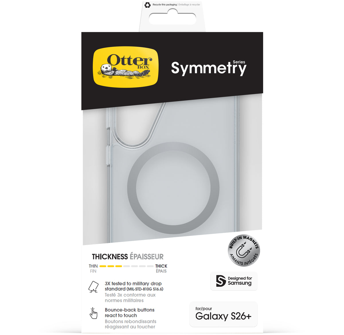Otterbox Symmetry Clear Magnets Case Samsung Galaxy S26+ 5G Clear