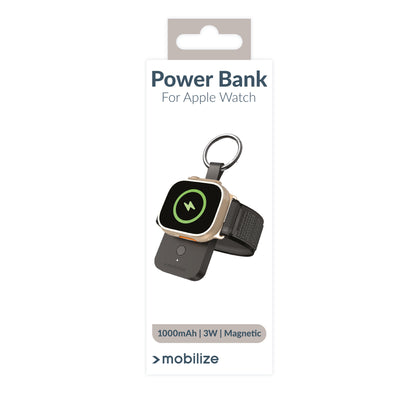 Mobilize Keychain Powerbank For Apple Watch 1000Mah 3W Black
