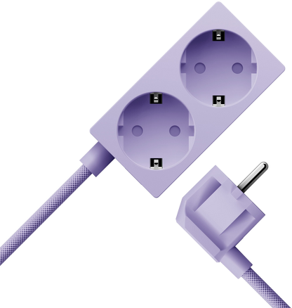 Sudio Brick Purple Stekkerdoos met USB Poorten