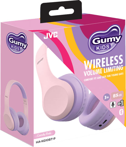 Jvc Ha-Kg10Bt Jvc Gumy Kids Wireless Bluetooth Stereo Headset Pink
