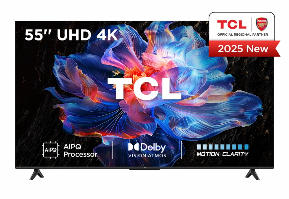 TCL 55V6C | 55" 4K Ultra HD DLED Smart TV | Google TV | Dolby Vision | 60Hz (2025)