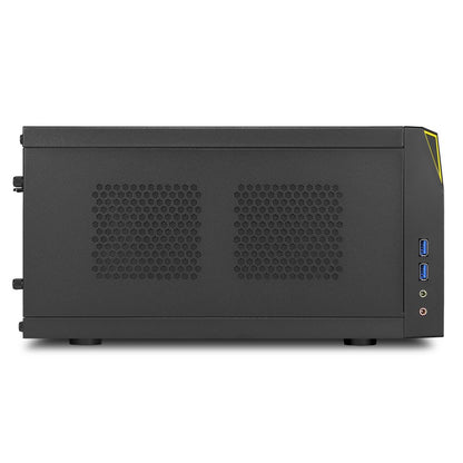Sharkoon Shark Zone C10 | Mini-ITX Case | Zwart/Geel