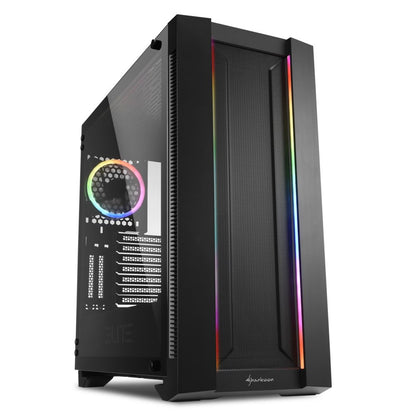 Sharkoon ELITE SHARK CA200M | Midi Tower Behuizing | Zwart