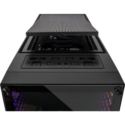 Inter-Tech X-908 Infini2 | Infinity Mirror | Tower Case | USB-C | Zwart
