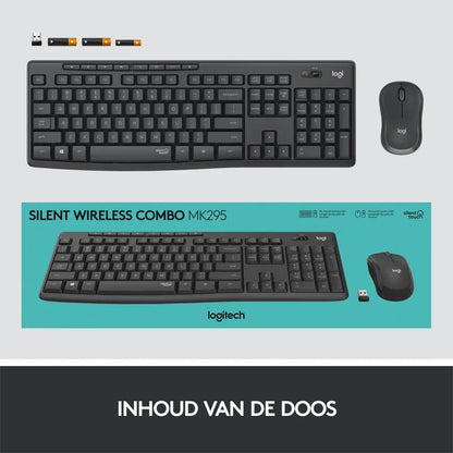 Logitech MK295 Silent | Draadloze Muis en Toetsenbordcombo | QWERTY - Essentify