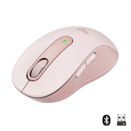 Logitech Signature M650 | Draadloze Muis | Rechtshandig | RF + Bluetooth | 2000 DPI | Roze