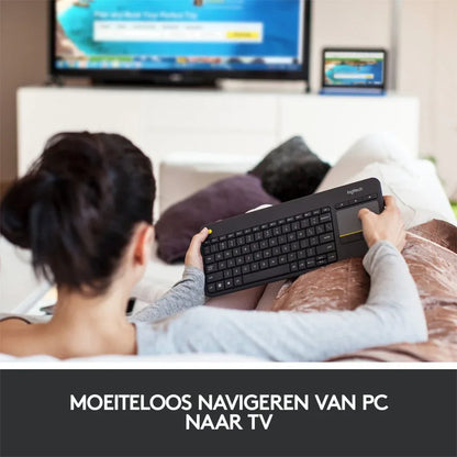 Logitech K400 | Draadloos Toetsenbord met Touchpad | QWERTY - Essentify