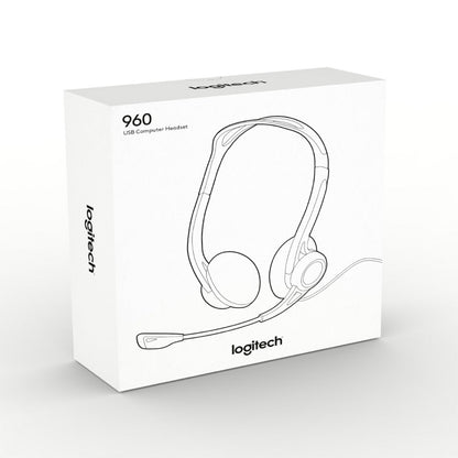 Logitech H960 | Bedrade On-ear Headset USB-A | Zwart