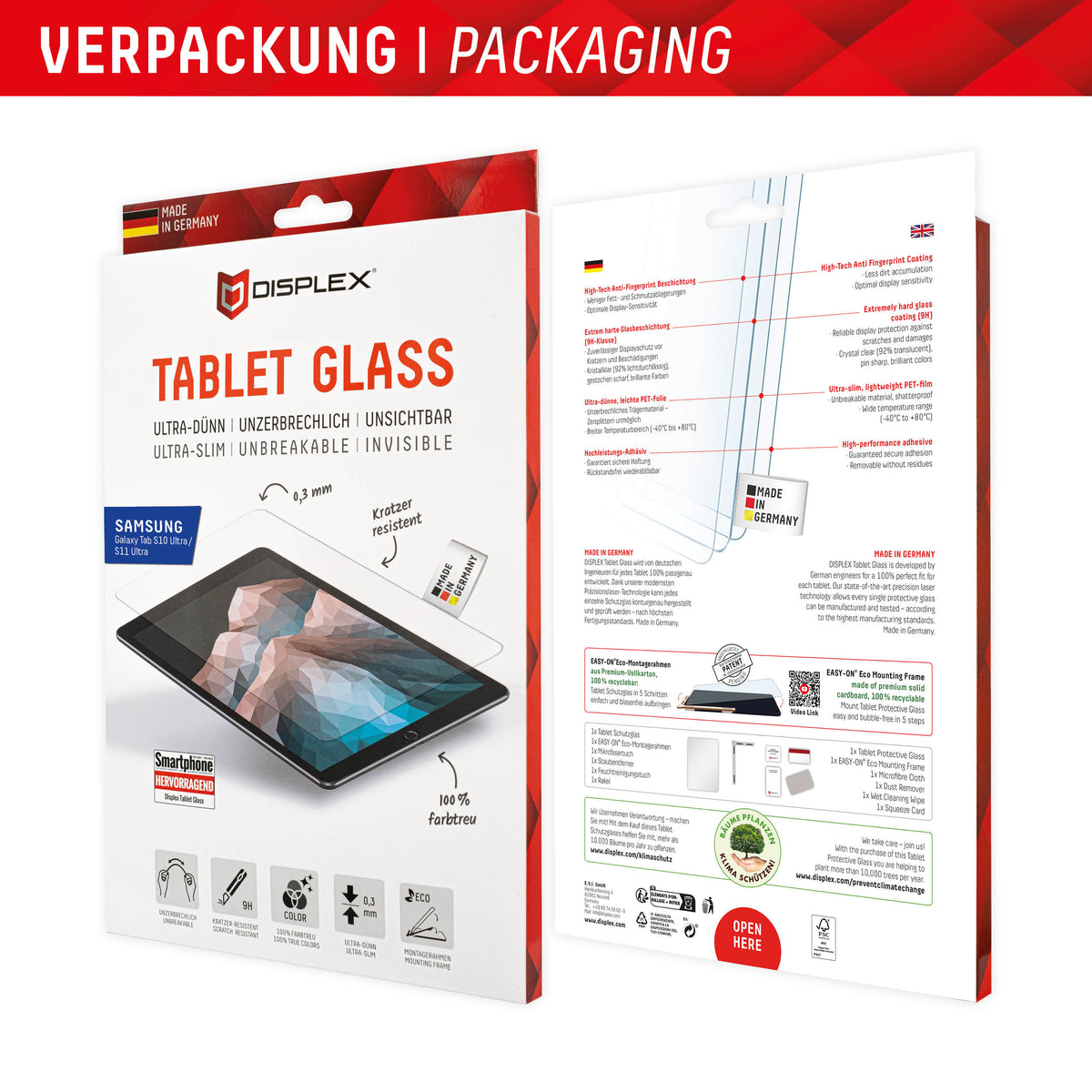 Displex Tablet Glass Samsung Galaxy Tab S10 Ultra
