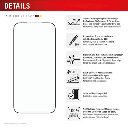 Displex Premium Glass Full Cover Anti-Reflex Iphone 17 Pro Max
