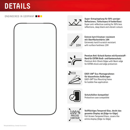 Displex Premium Glass Full Cover Anti-Reflex Iphone 17 Pro