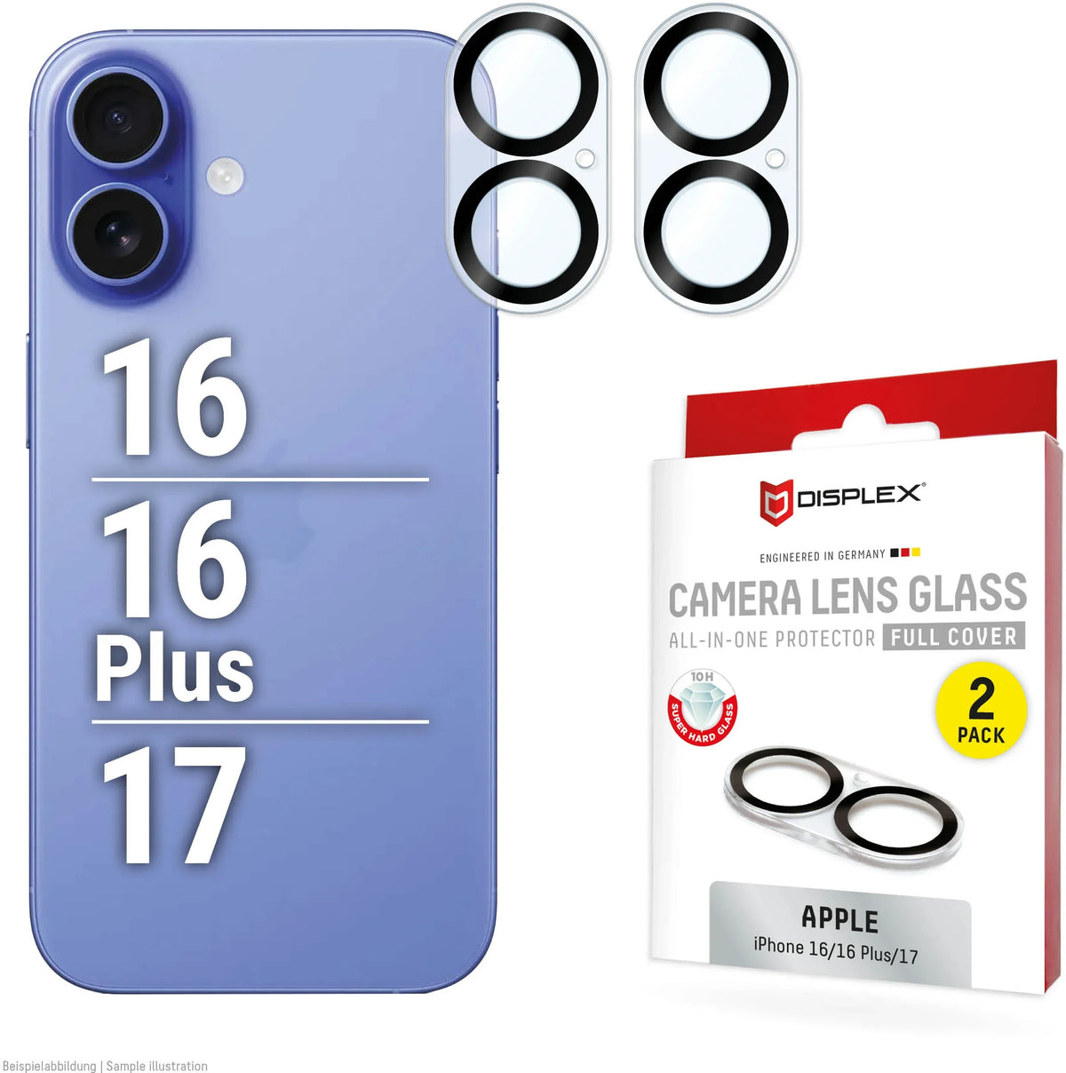 Displex Camglass All-In-One Iphone 16/16 Plus/17 - Essentify