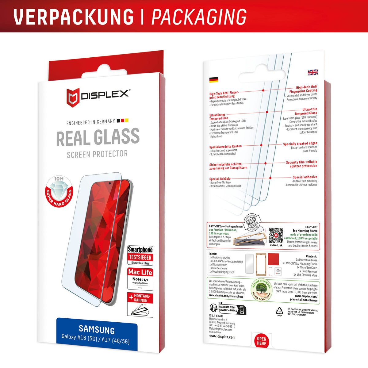 Displex Real Glass Samsung A16 (5G)/(A17 (4G/5G)