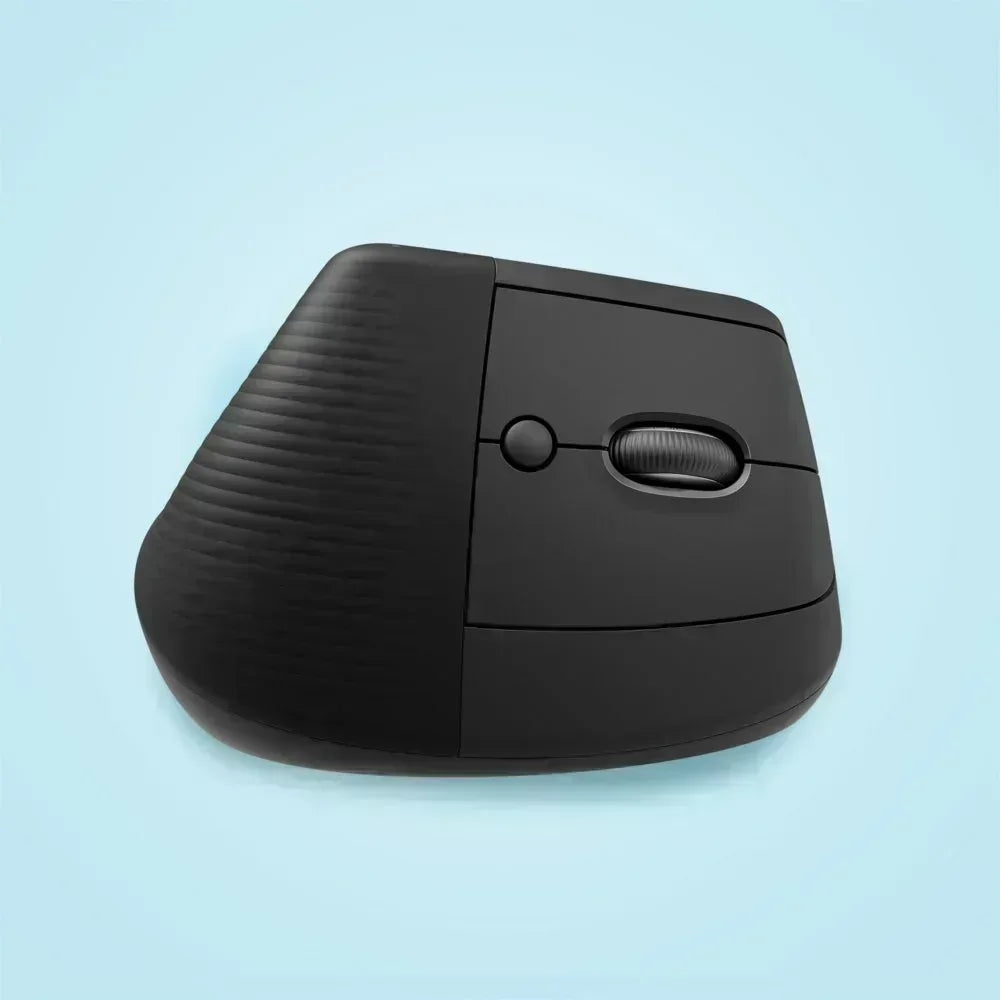 Logitech Lift | Ergonomische Draadloze Muis | Rechtshandig | RF + Bluetooth | 4000 DPI | Grafiet - Essentify