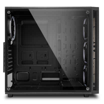 Sharkoon TG4M RGB | Midi Tower Case | Zwart