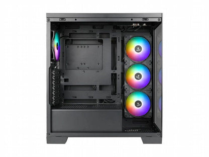 Case Azza Cove | Midi Tower | RGB | Tempered Glass | Zwart