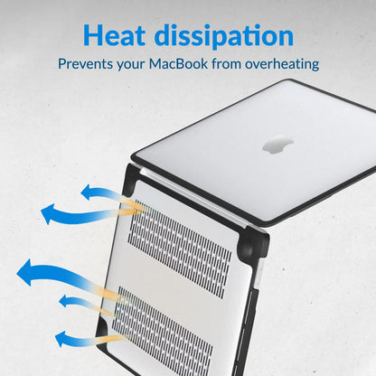 Mobilize Protection Cover For Apple Macbook Pro 14Inch (2021 - 2023) Transparent Black - Essentify