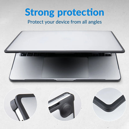 Mobilize Protection Cover For Apple Macbook Pro 14Inch (2021 - 2023) Transparent Black - Essentify
