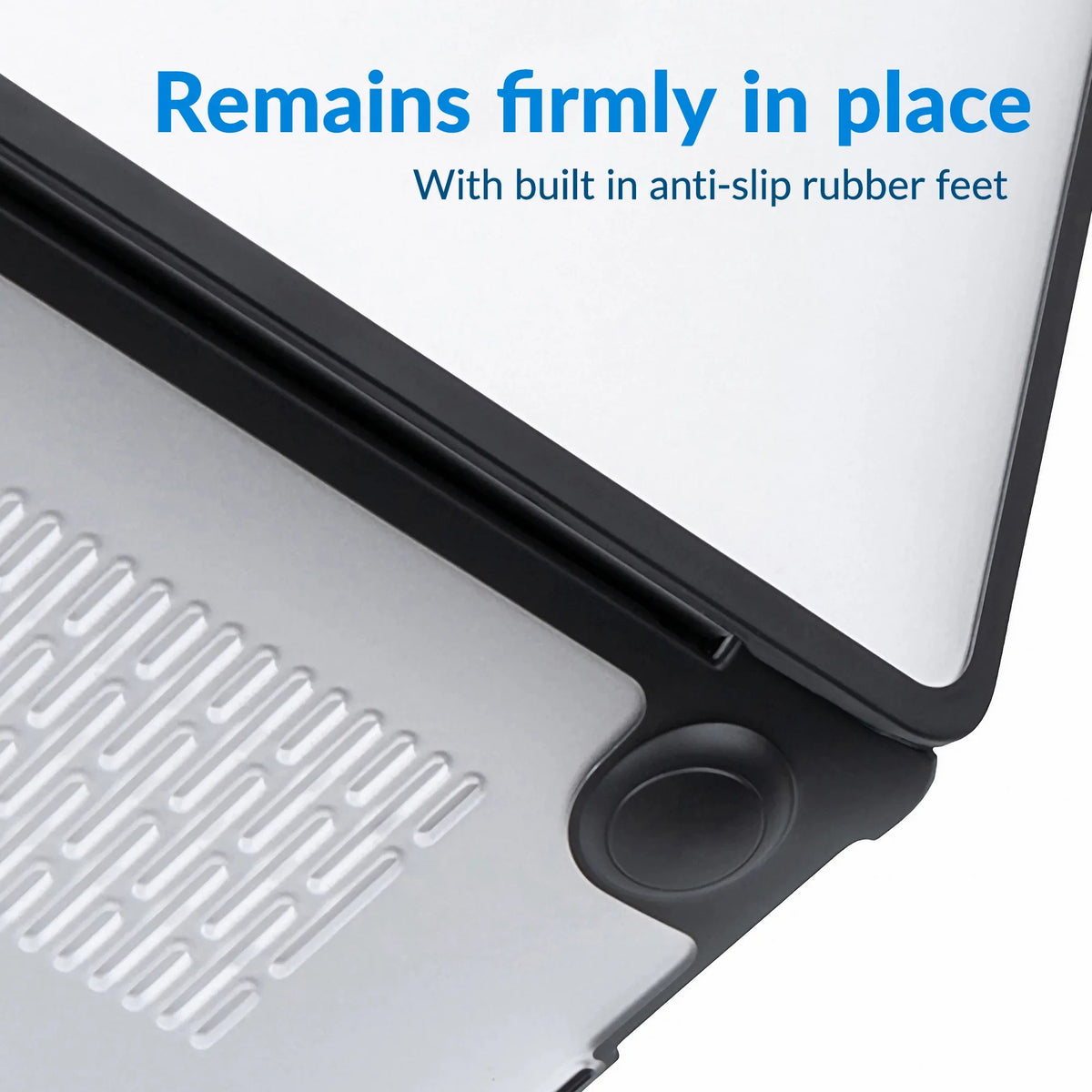 Mobilize Protection Cover For Apple Macbook Air 13Inch (2018 - 2020) Transparent Black - Essentify