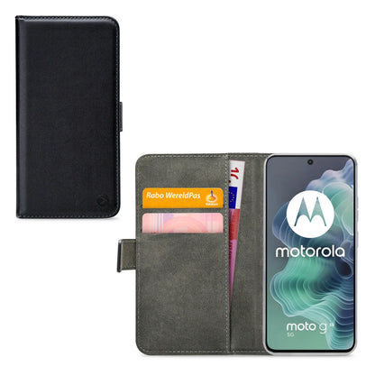 Mobilize Classic Gelly Wallet Book Case Motorola Moto G35 Black - Essentify