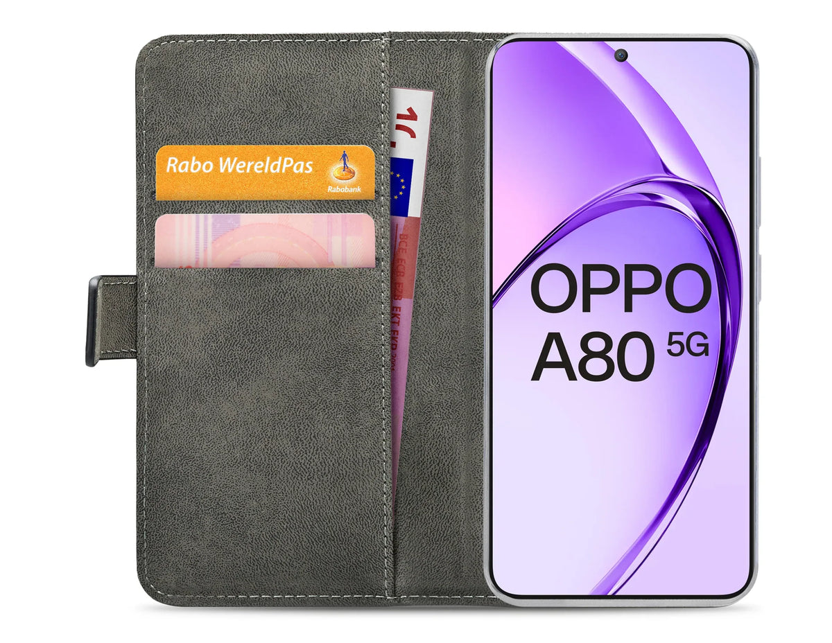 Mobilize Classic Gelly Wallet Book Case Oppo A80 5G Black - Essentify