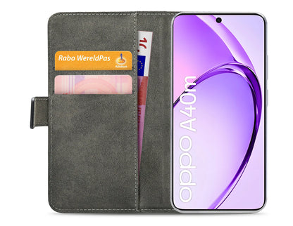 Mobilize Classic Gelly Wallet Book Case Oppo A40/A40M/A60 5G Black - Essentify