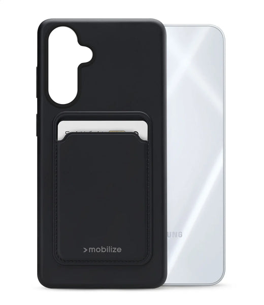 Mobilize Rubber Gelly Card Case Samsung Galaxy A16 4G/5G Matt Black - Essentify