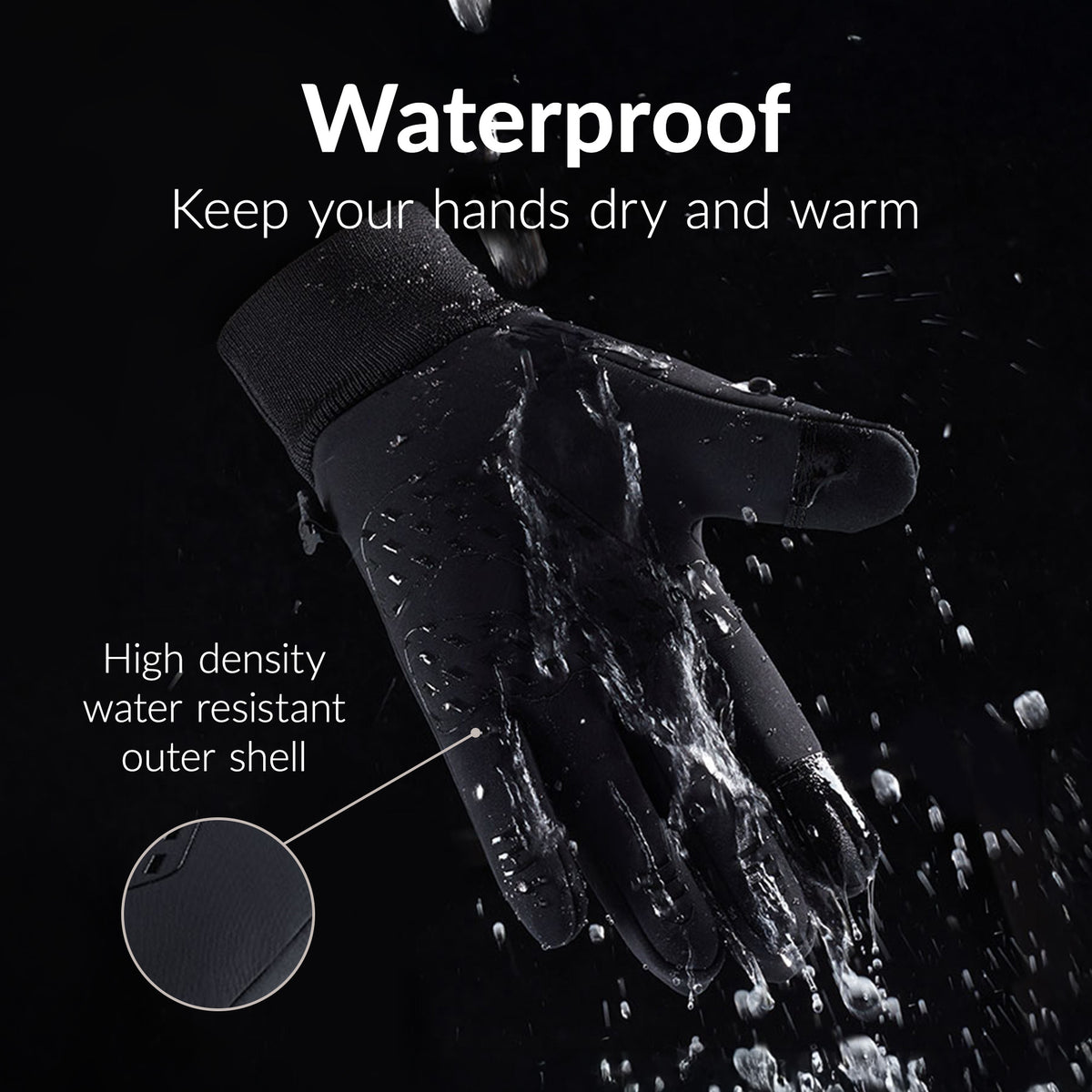 Mobilize Smart Winter Gloves (Xl) Black