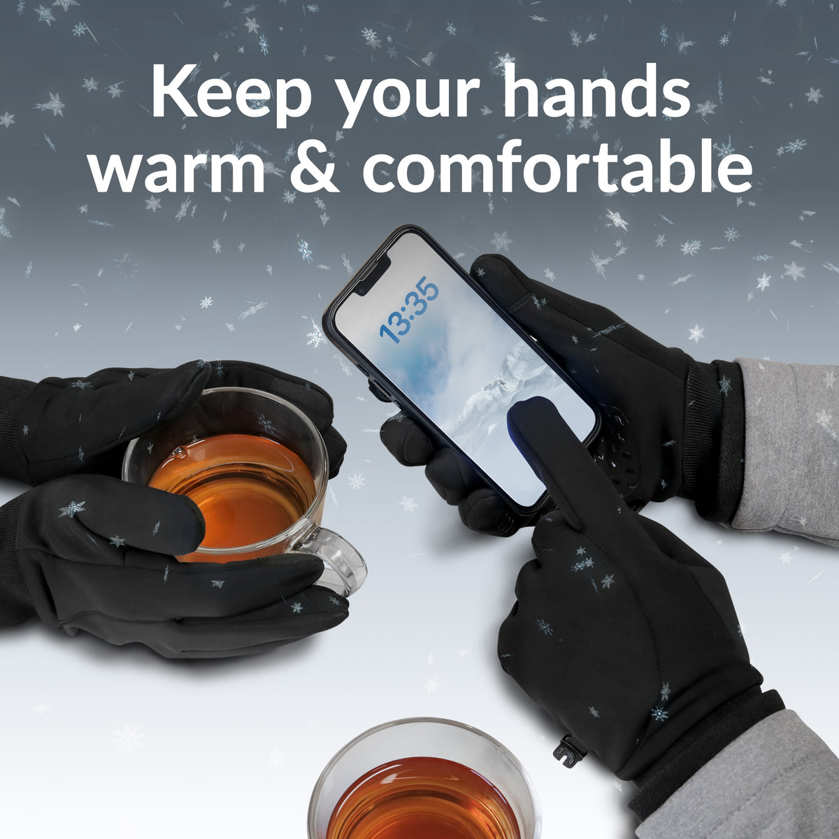 Mobilize Smart Winter Gloves (Xl) Black