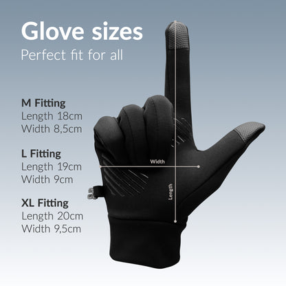 Mobilize Smart Sports Gloves (L) Black